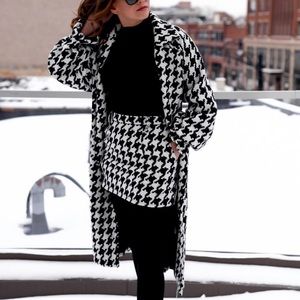 COPY - Houndstooth Wool Coat